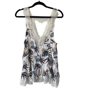 Free People Flowy Floral Tank Top